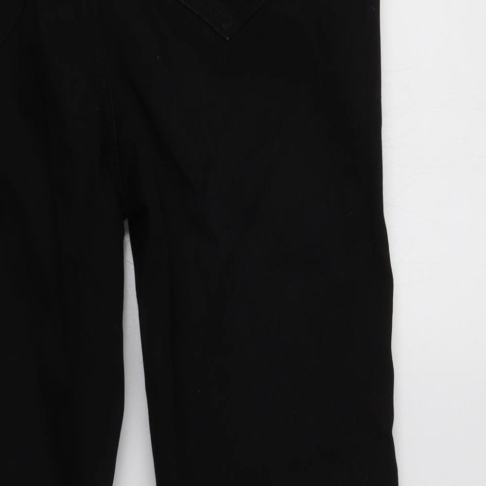 George Womens Black  Cotton Skinny Jeans Size 14 L28 in Regular