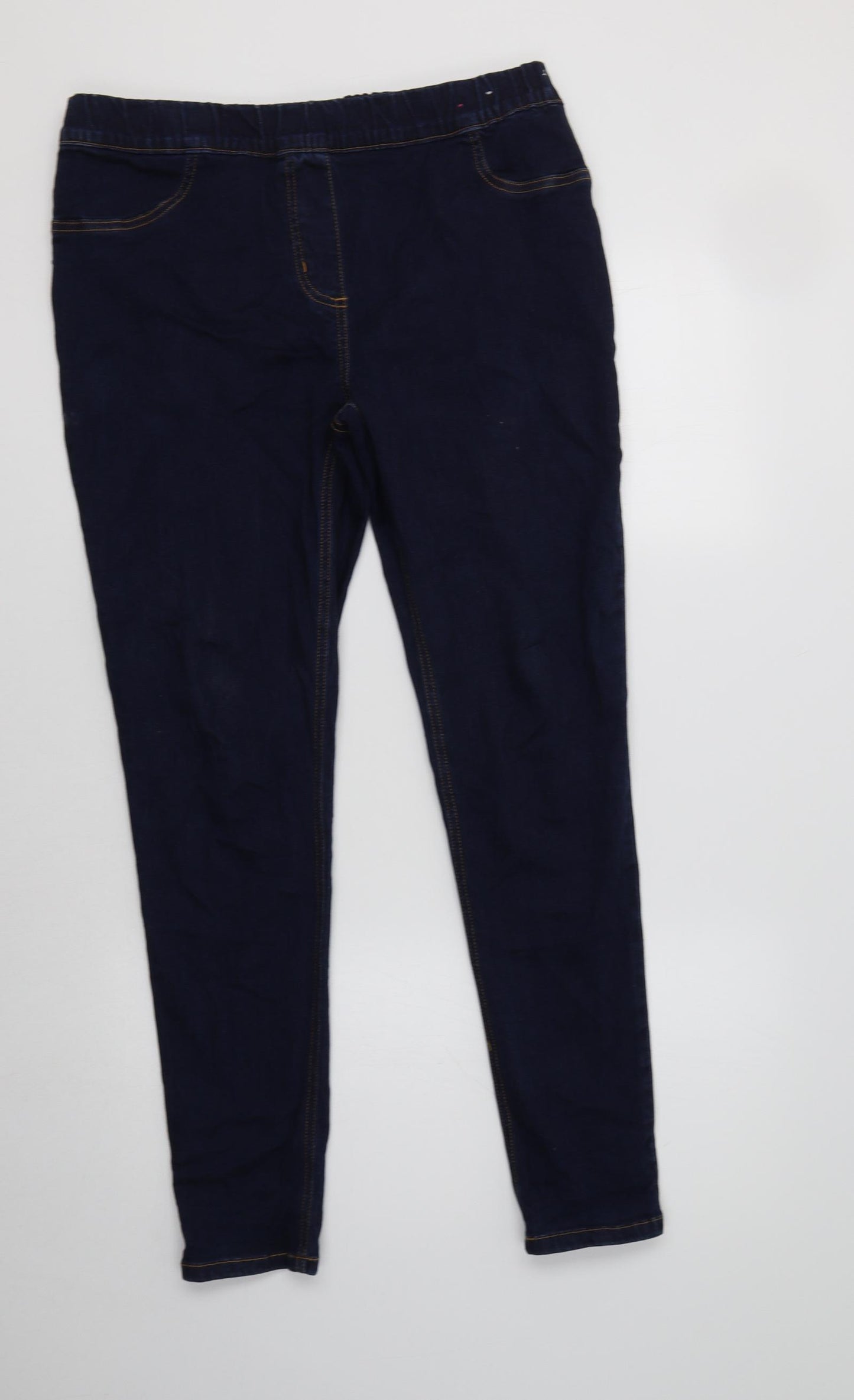 TU Womens Blue  Cotton Jegging Jeans Size 14 L29 in Regular