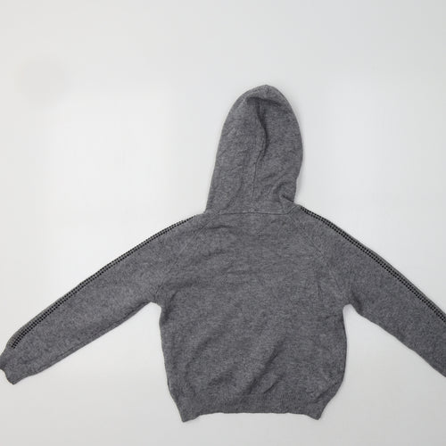 Primark Girls Grey  Viscose Pullover Hoodie Size 8-9 Years