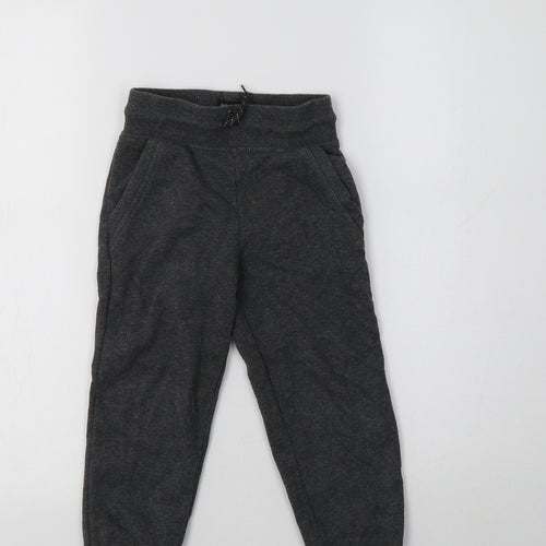 Primark Boys Grey  Polyester Jogger Trousers Size 3-4 Years  Regular