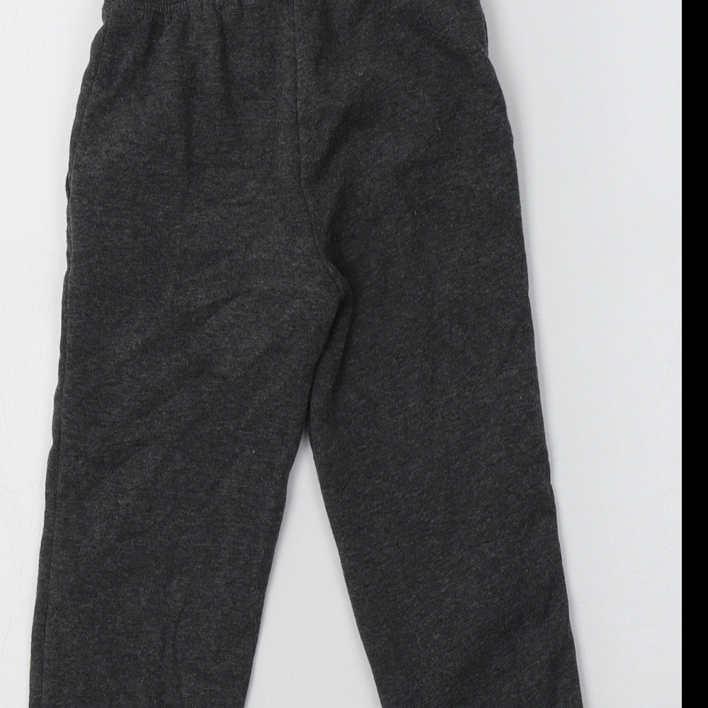 Primark Boys Grey  Polyester Jogger Trousers Size 3-4 Years  Regular