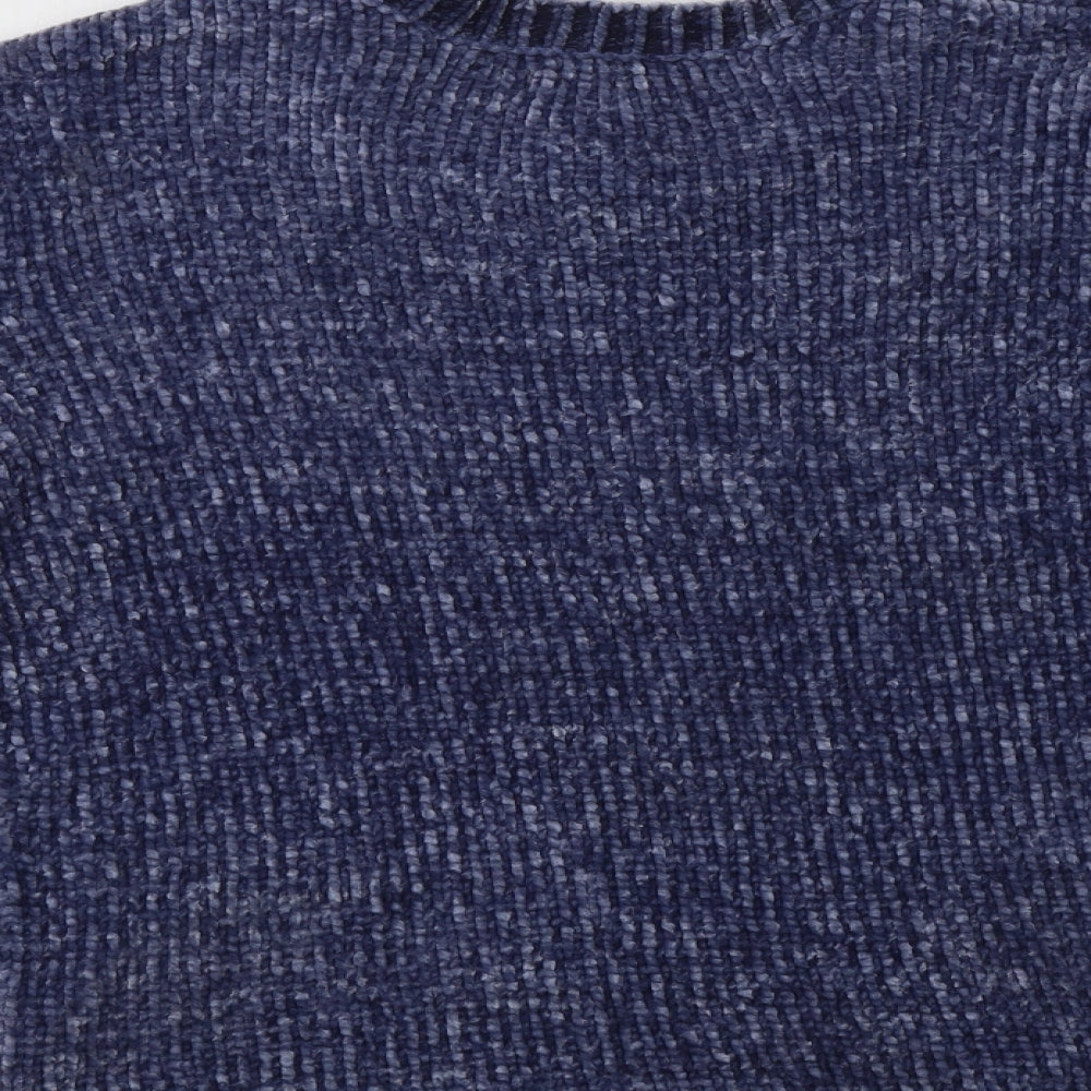 Primark Womens Blue Crew Neck  Polyester Pullover Jumper Size S
