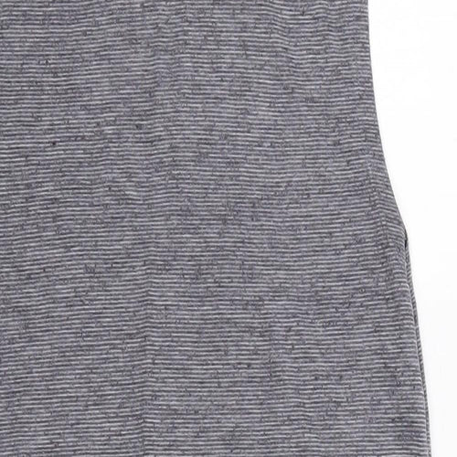 New Look Womens Grey  Polyester Basic Tank Size 8 Round Neck
