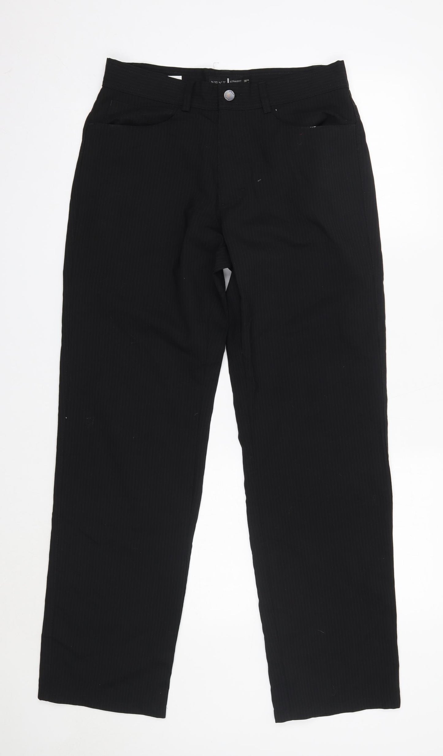 NEXT Mens Black  Wool Dress Pants Trousers Size 30 in L31 in Regular