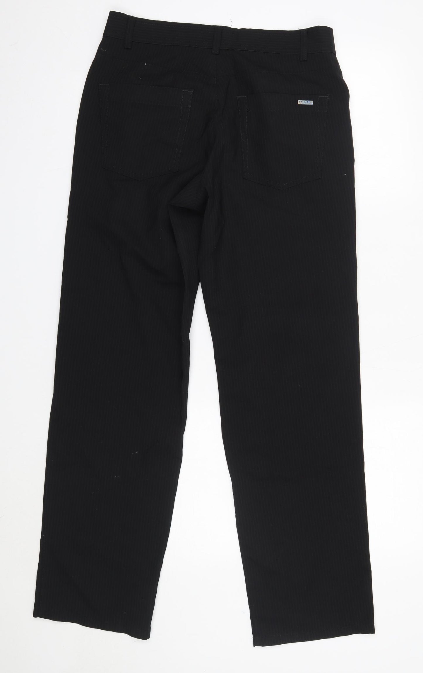 NEXT Mens Black  Wool Dress Pants Trousers Size 30 in L31 in Regular