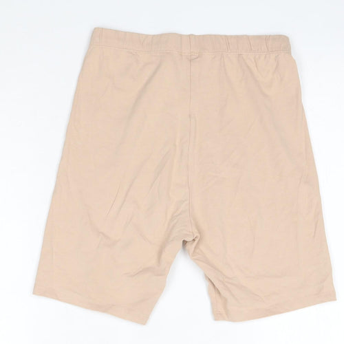 Candy Couture Girls Beige  Cotton Sweat Shorts Size 15 Years  Regular