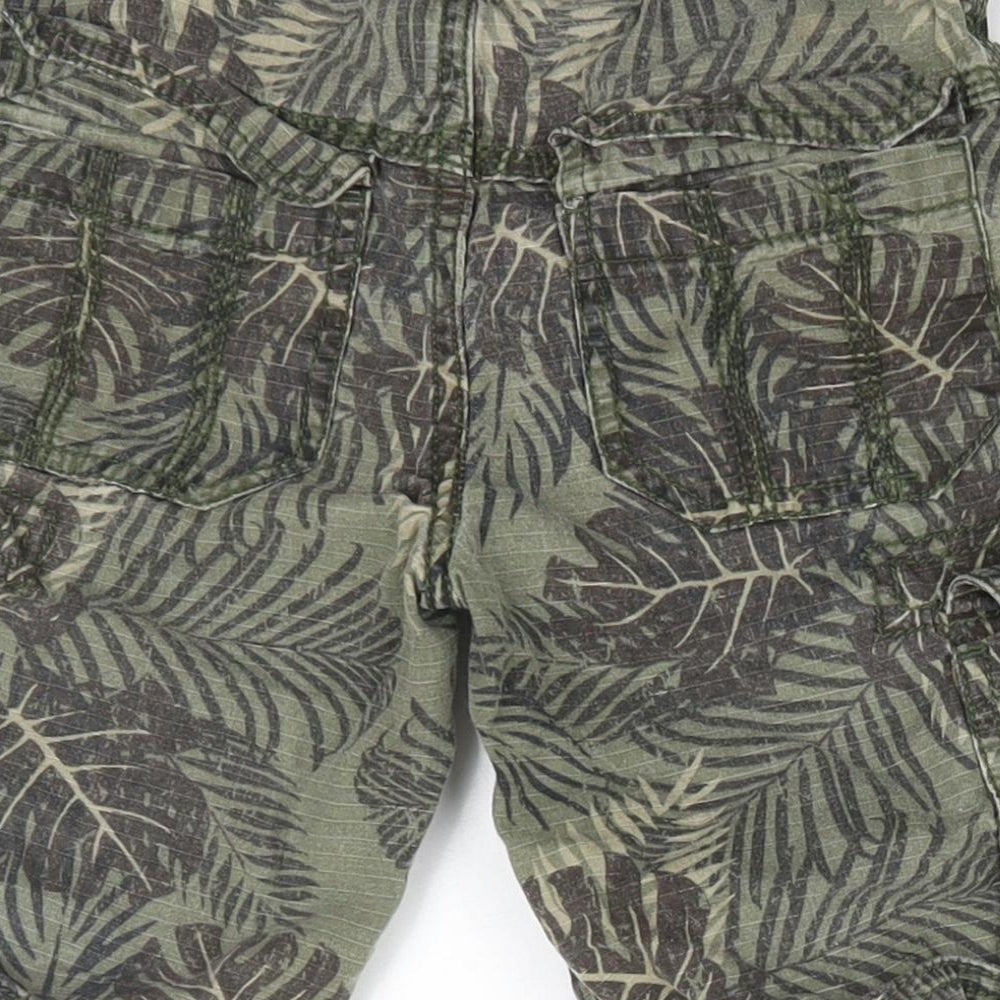 F&F Boys Green  100% Cotton Sweat Shorts Size 5-6 Years  Regular