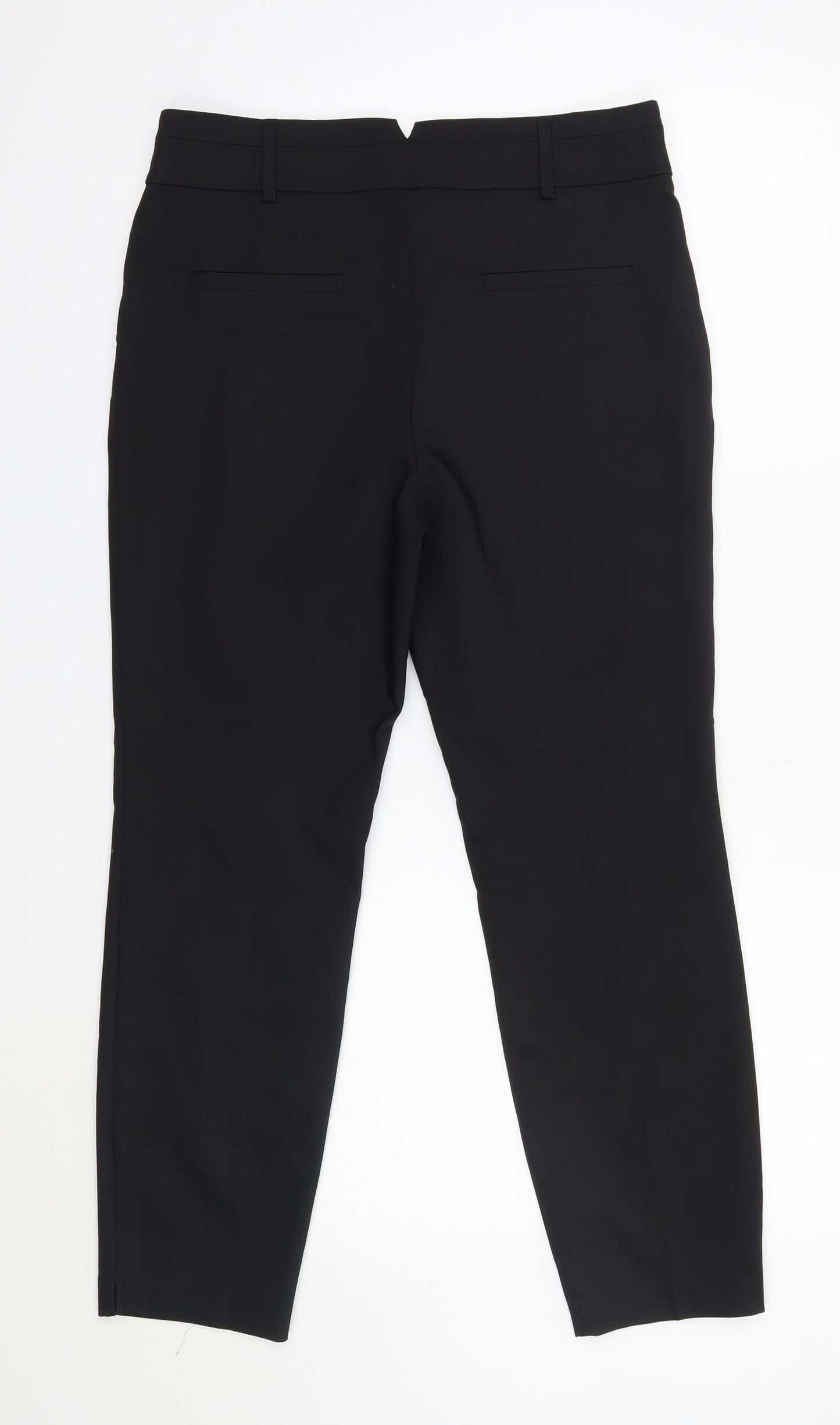 Matalan Womens Black  Cotton Dress Pants Trousers Size 12 L26 in Regular