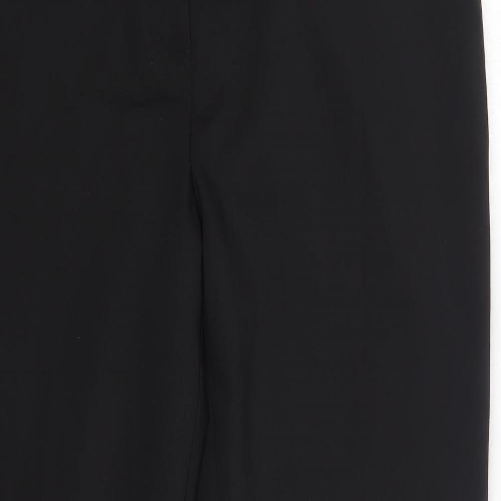 Matalan Womens Black  Cotton Dress Pants Trousers Size 12 L26 in Regular