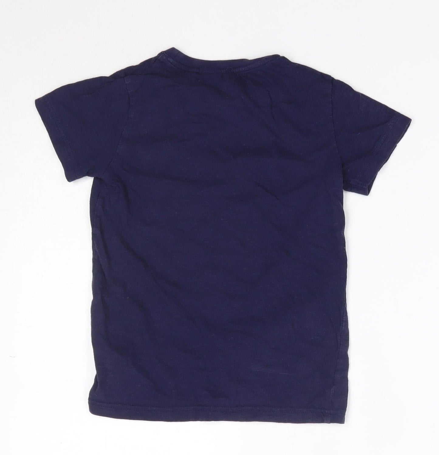 NEXT Boys Blue  100% Cotton Basic T-Shirt Size 5 Years Round Neck