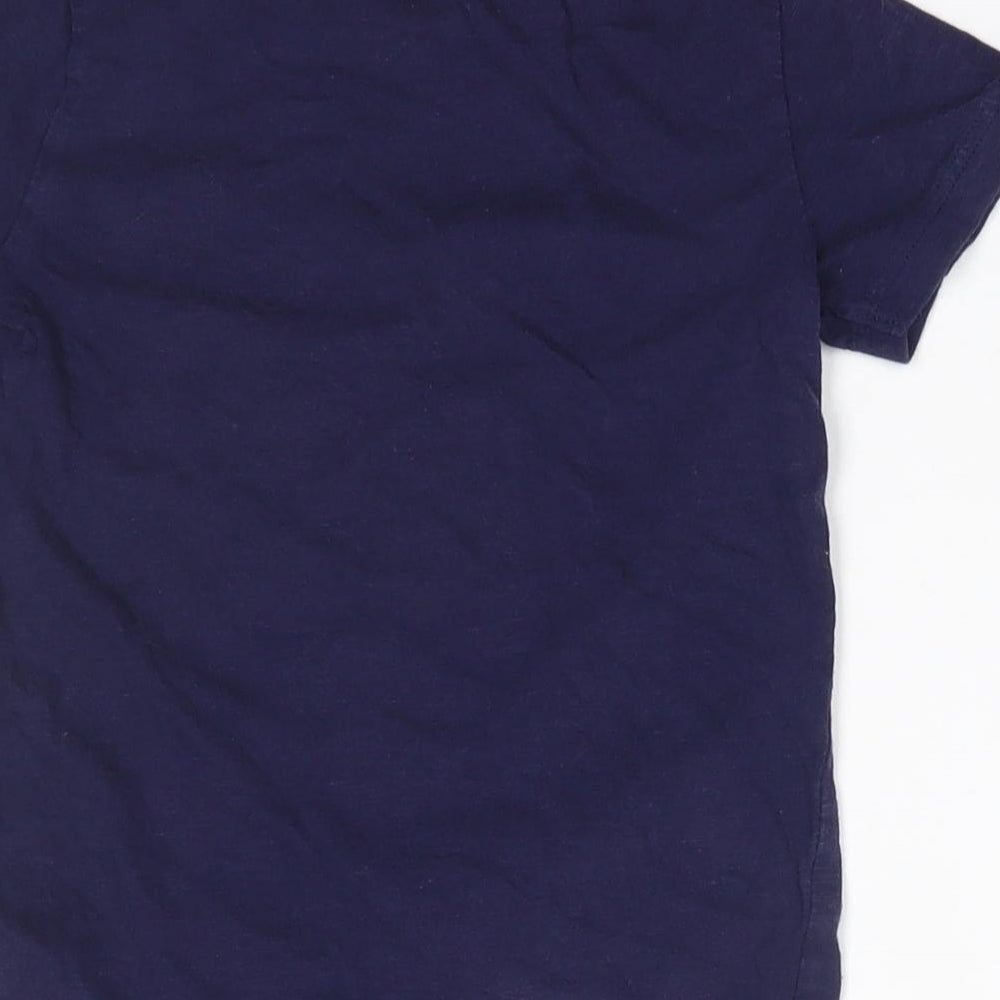 NEXT Boys Blue  100% Cotton Basic T-Shirt Size 5 Years Round Neck