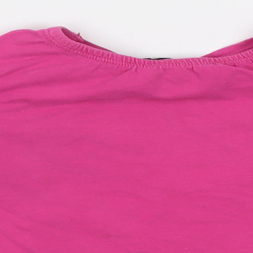 George Baby Pink  Cotton Basic Blouse Size 18-24 Months Round Neck