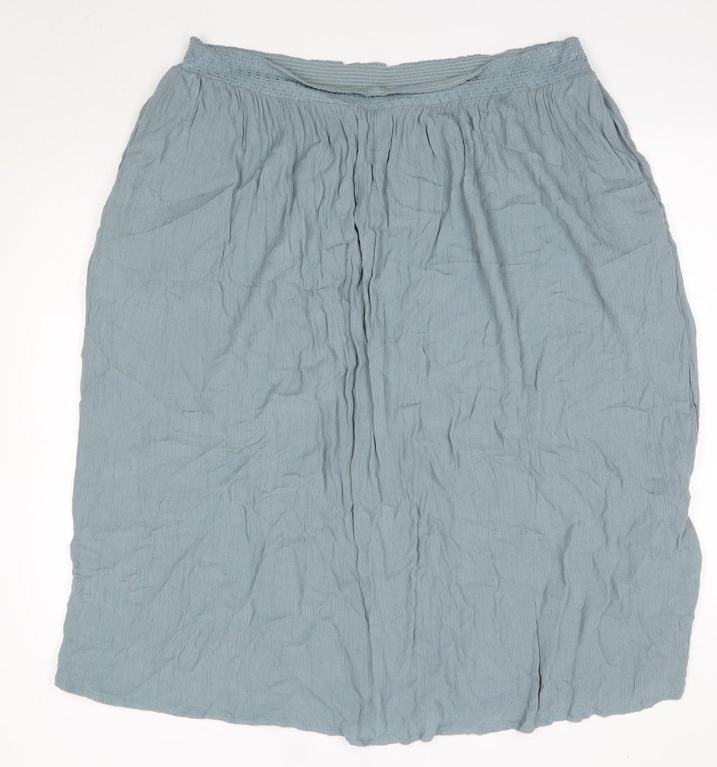 NEXT Womens Blue  Viscose A-Line Skirt Size 20