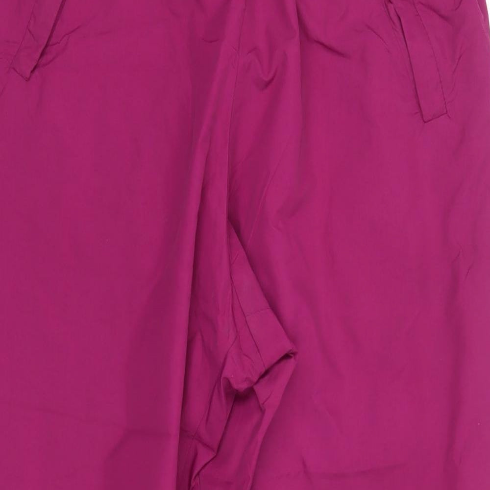Ballinger Womens Pink  Polyester Trousers  Size 10 L27 in Regular