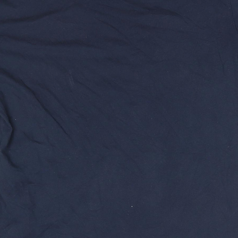 Jack Wolfskin Mens Blue  Cotton  T-Shirt Size M Round Neck