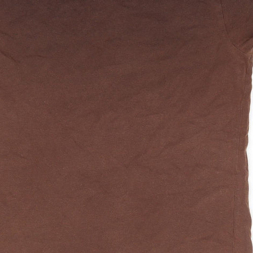The Pyjama Factory Boys Brown  100% Cotton Basic T-Shirt Size 11-12 Years Round Neck