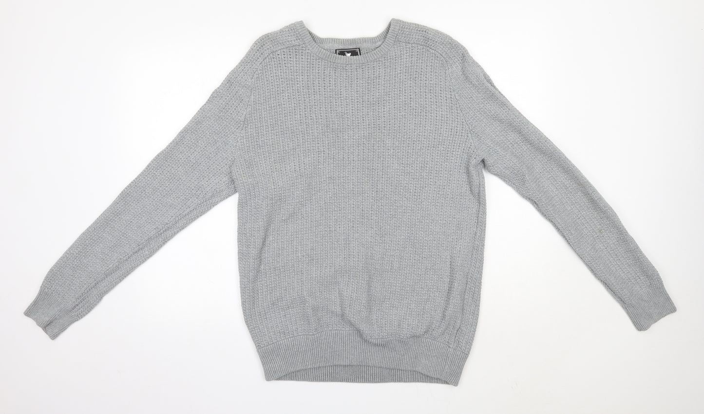 John Partridge Mens Grey Round Neck  Cotton Pullover Jumper Size XL