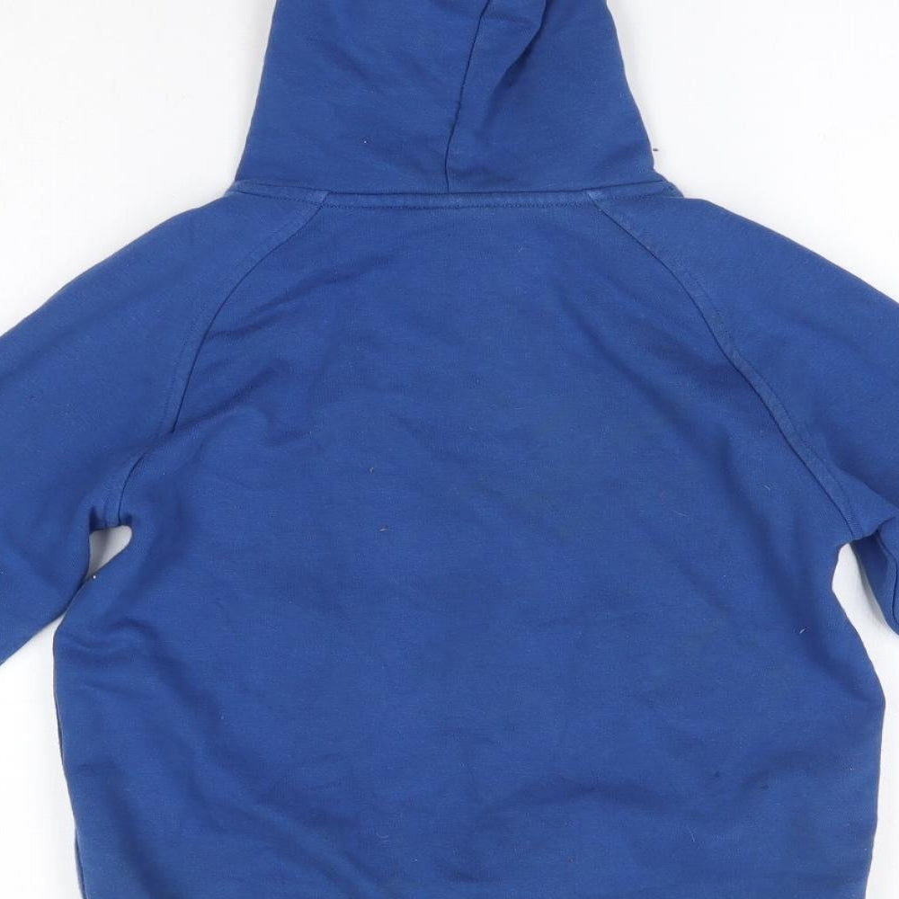 Canterbury Boys Blue  Cotton Pullover Hoodie Size 8 Years