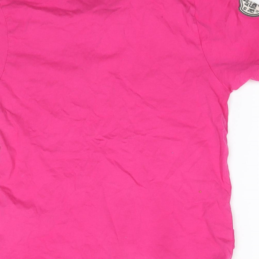 George Boys Pink  100% Cotton Basic Polo Size 8-9 Years Collared