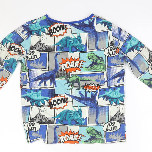 Nutmeg Boys Multicoloured  100% Cotton Basic Casual Size 9-10 Years Round Neck