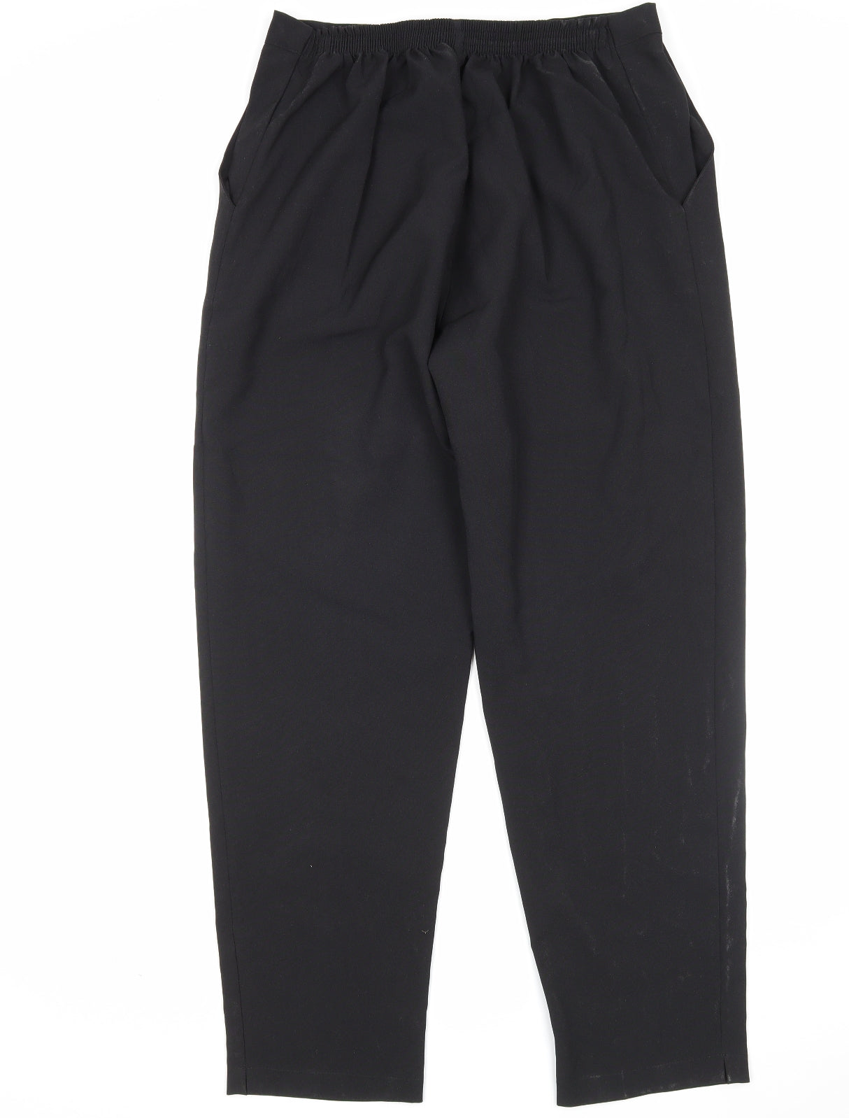 Preworn Womens Black  Polyester Trousers  Size 16 L29 in Regular