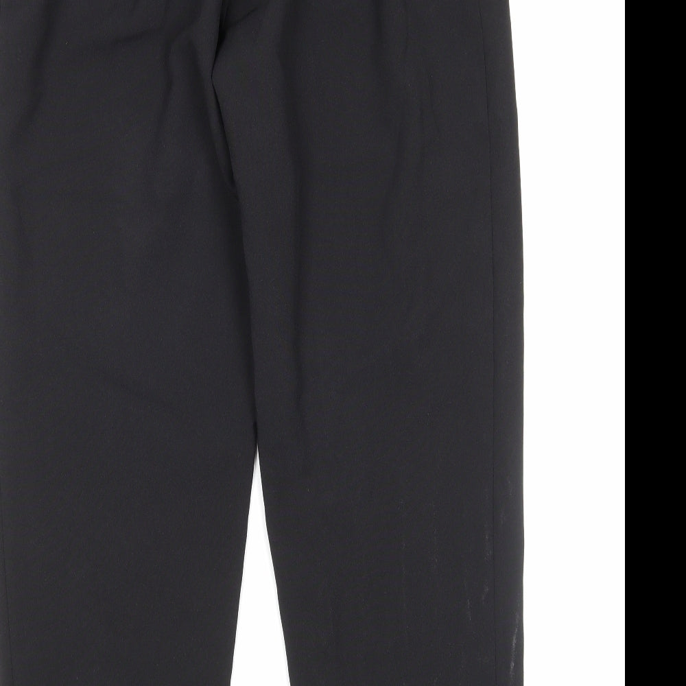 Preworn Womens Black  Polyester Trousers  Size 16 L29 in Regular