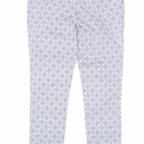 Dorothy Perkins Womens Multicoloured Argyle/Diamond Viscose Trousers  Size 10 L27 in Regular