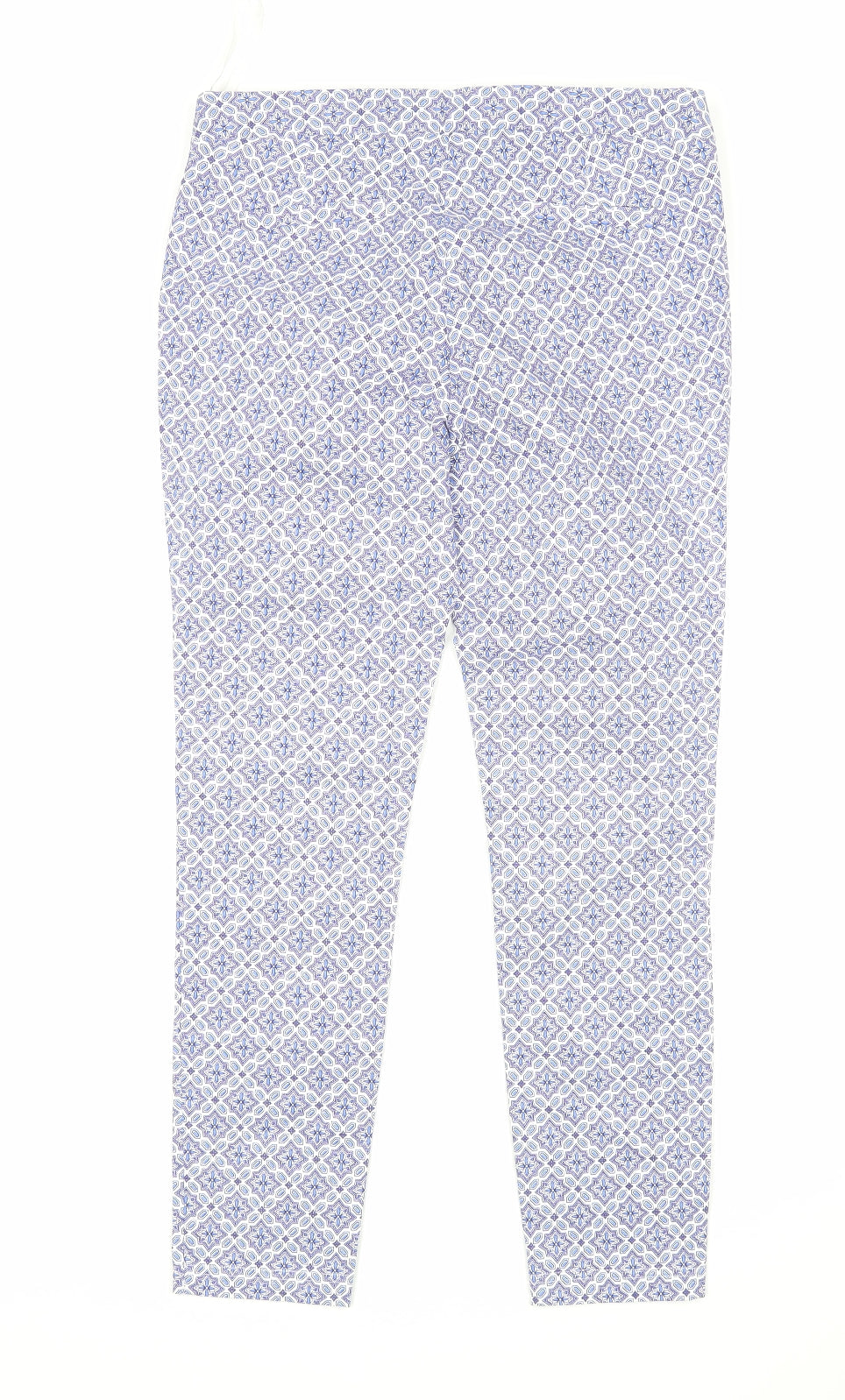 Dorothy Perkins Womens Multicoloured Argyle/Diamond Viscose Trousers  Size 10 L27 in Regular