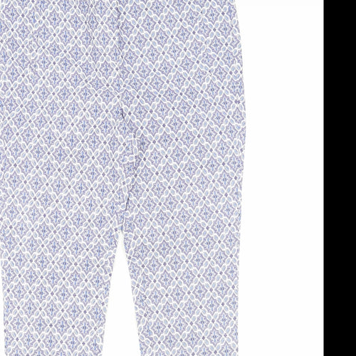 Dorothy Perkins Womens Multicoloured Argyle/Diamond Viscose Trousers  Size 10 L27 in Regular