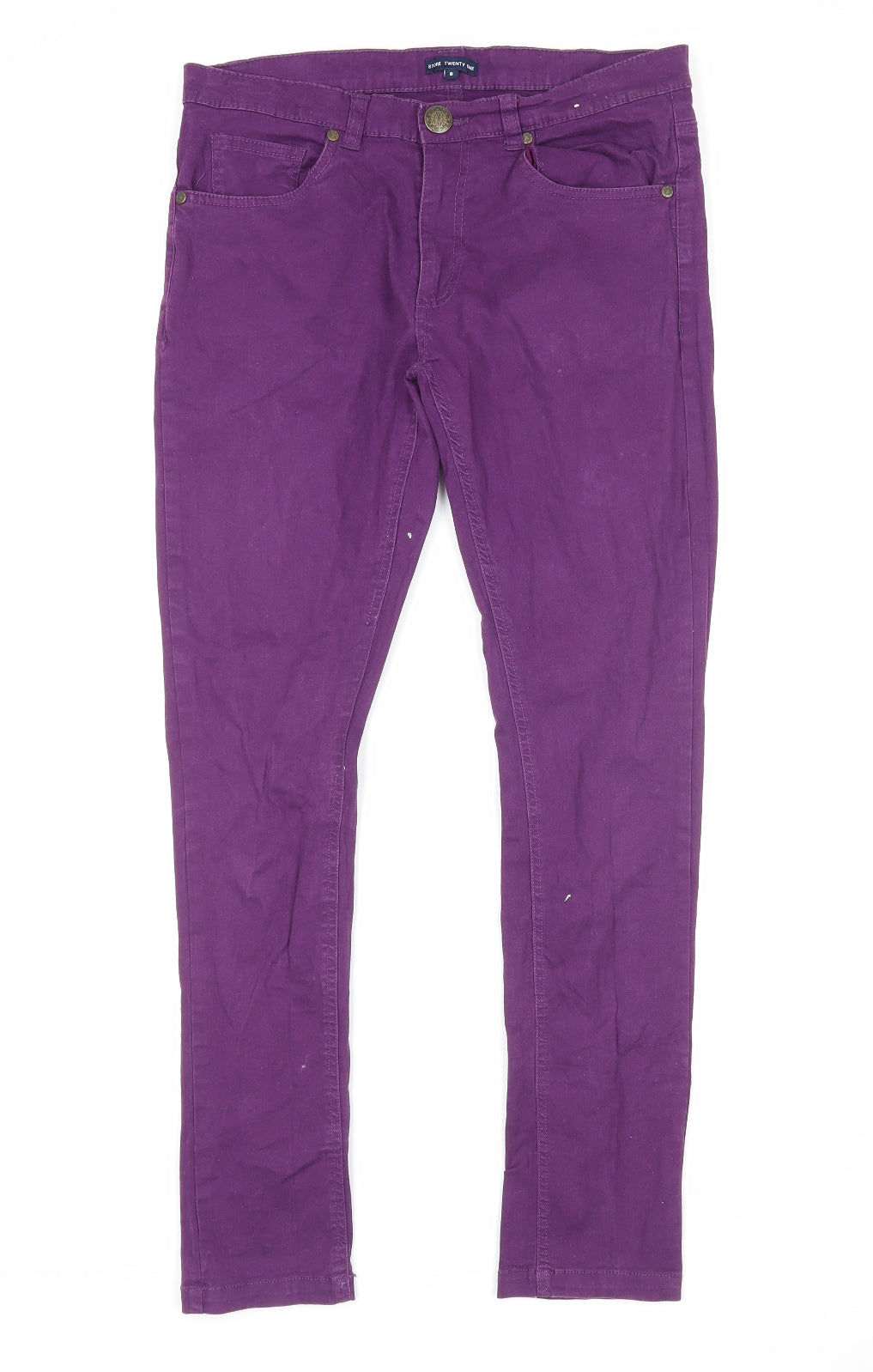 Store Twenty One  Womens Purple  Cotton Skinny Jeans Size 8 L29 in Regular