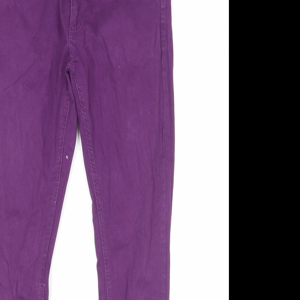 Store Twenty One  Womens Purple  Cotton Skinny Jeans Size 8 L29 in Regular