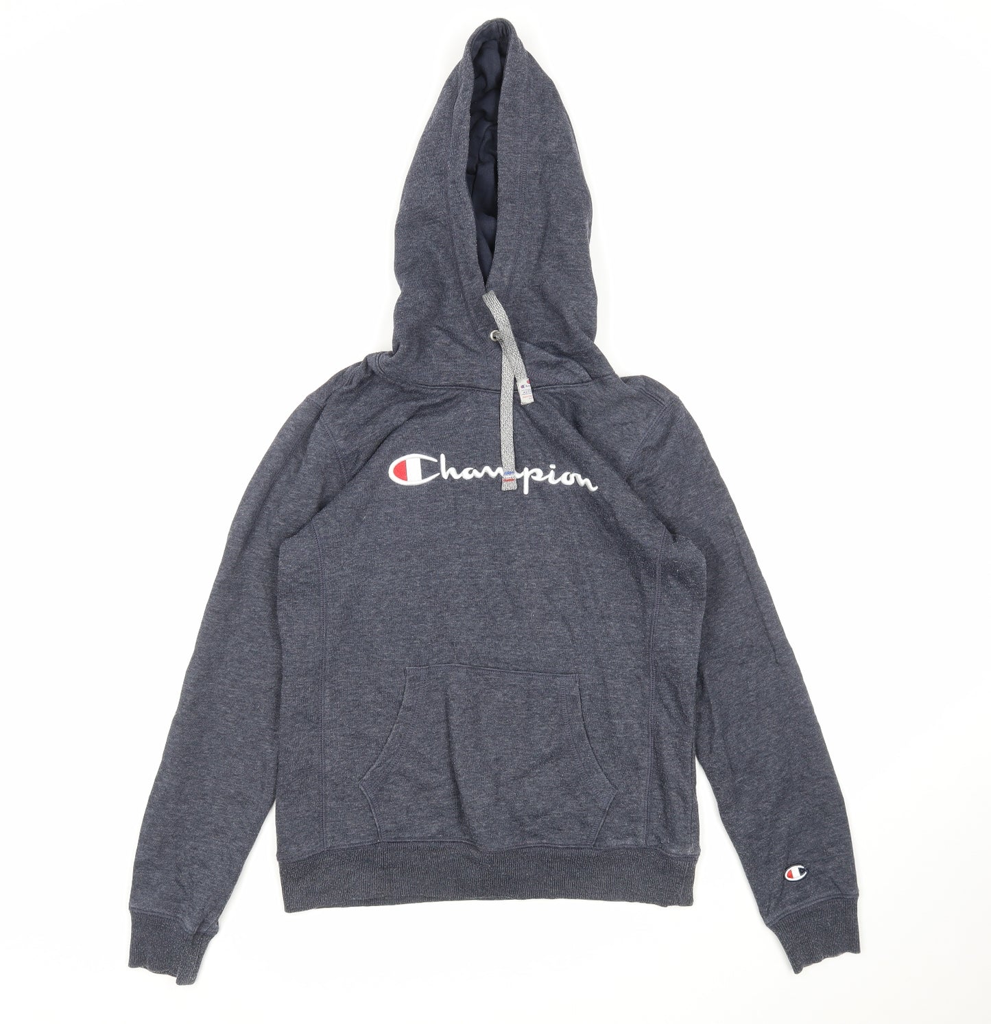 Champion  Womens Grey  Cotton Pullover Hoodie Size M