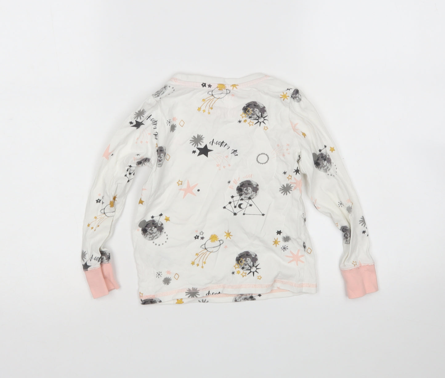 TU Girls Multicoloured  Cotton Top Pyjama Top Size 3-4 Years