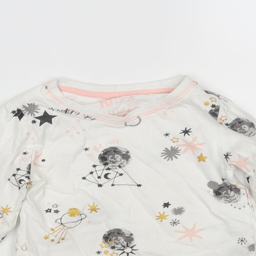 TU Girls Multicoloured  Cotton Top Pyjama Top Size 3-4 Years