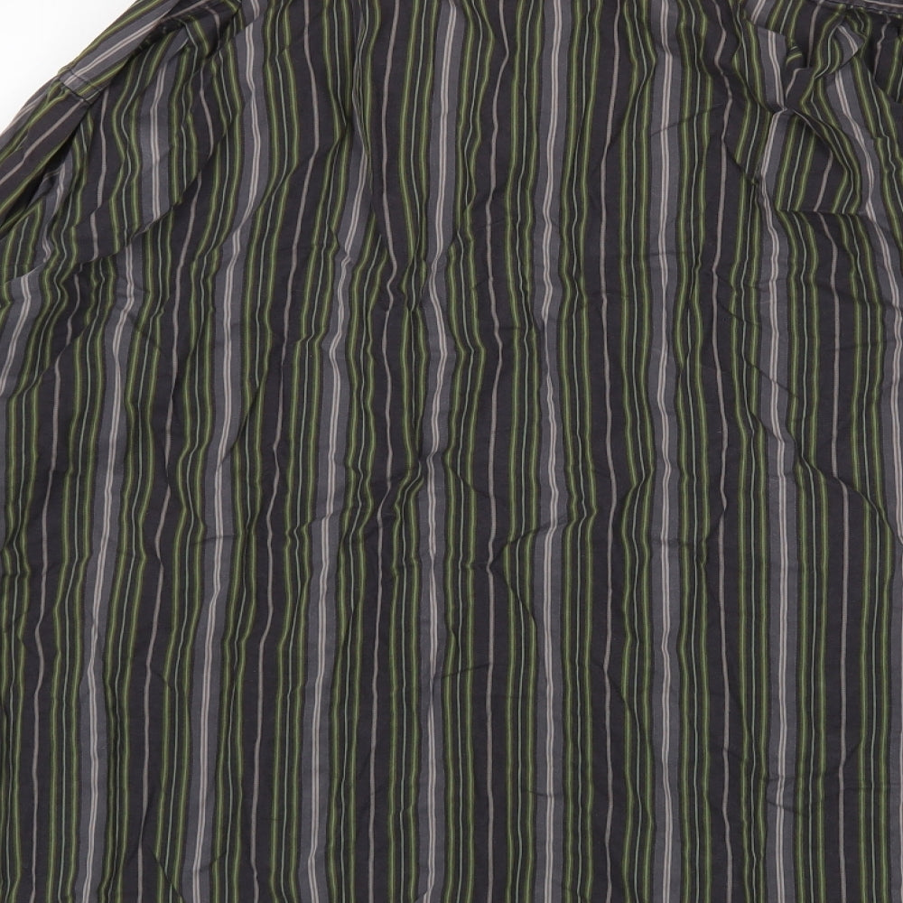 Yves Saint Laurent Mens Multicoloured Striped Cotton  Button-Up Size XL Collared