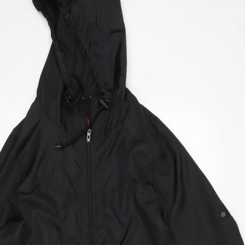 Denim CO Womens Black   Parka Coat Size S