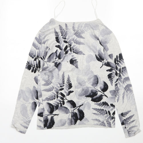 Roman Womens Multicoloured Round Neck Floral Viscose Pullover Jumper Size 10