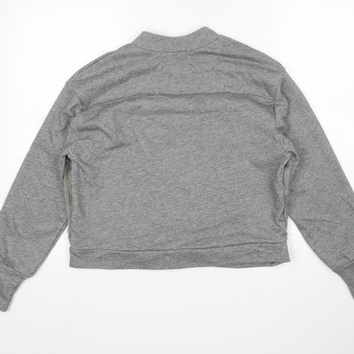 Oh My live Womens Grey  Cotton Pullover Sweatshirt Size S