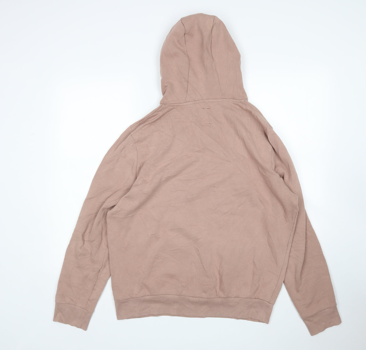 New Look Mens Brown  Cotton Pullover Hoodie Size L