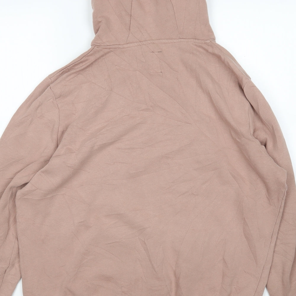 New Look Mens Brown  Cotton Pullover Hoodie Size L