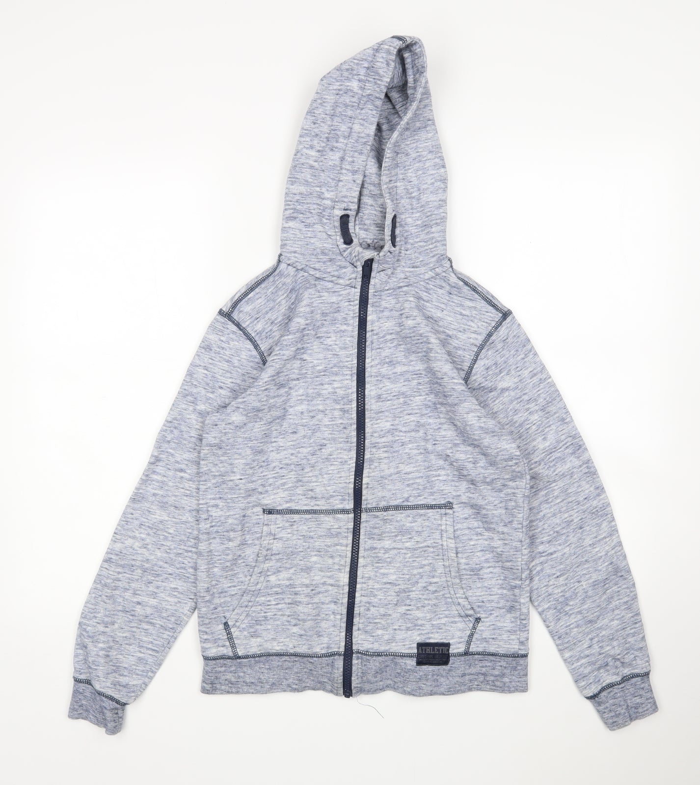 H&M Boys Blue  Cotton Full Zip Hoodie Size 11-12 Years