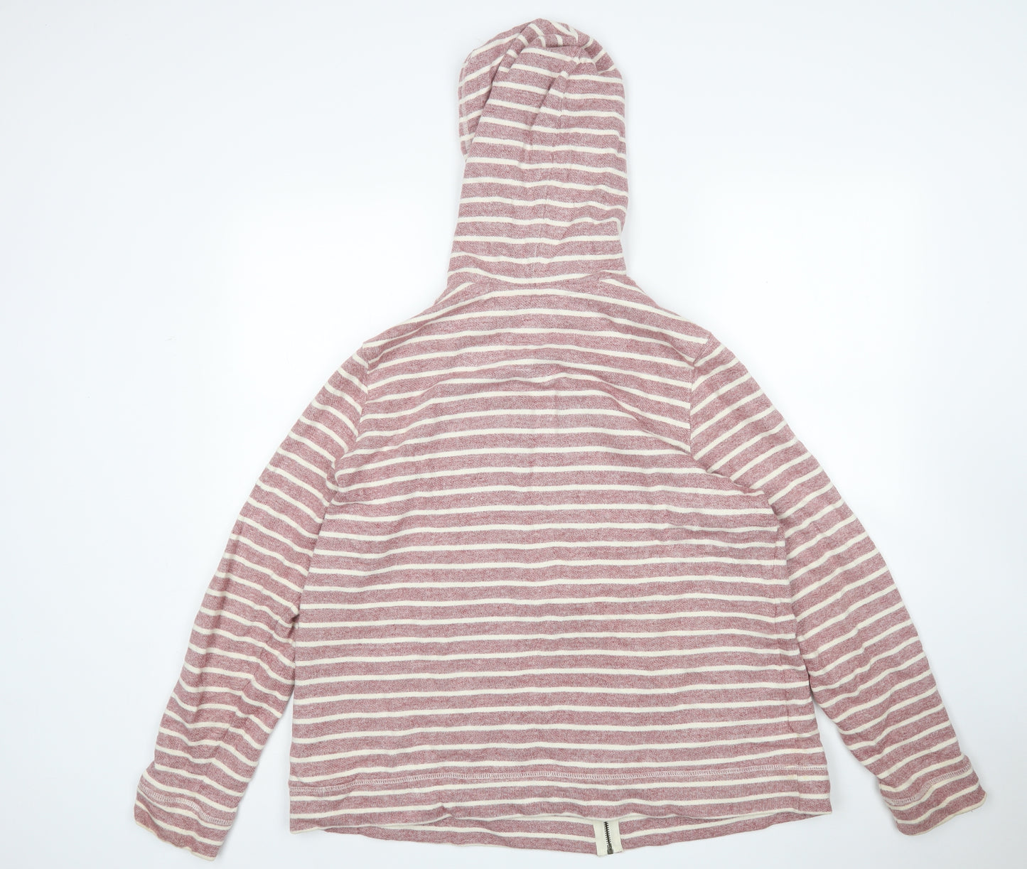 NEXT Womens Multicoloured Striped Cotton Full Zip Hoodie Size 22