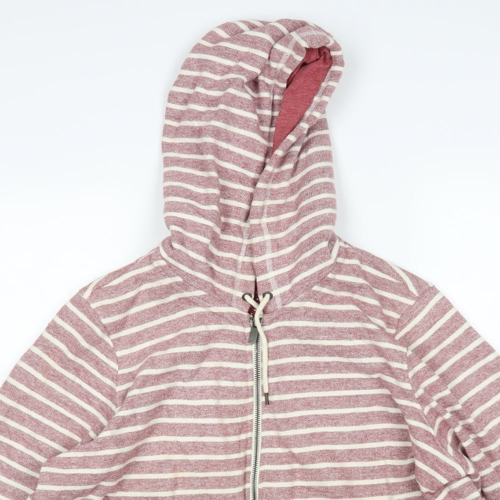 NEXT Womens Multicoloured Striped Cotton Full Zip Hoodie Size 22