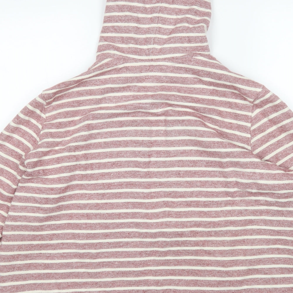 NEXT Womens Multicoloured Striped Cotton Full Zip Hoodie Size 22