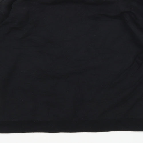 In the Style Womens Black  Cotton Pullover Sweatshirt Size S