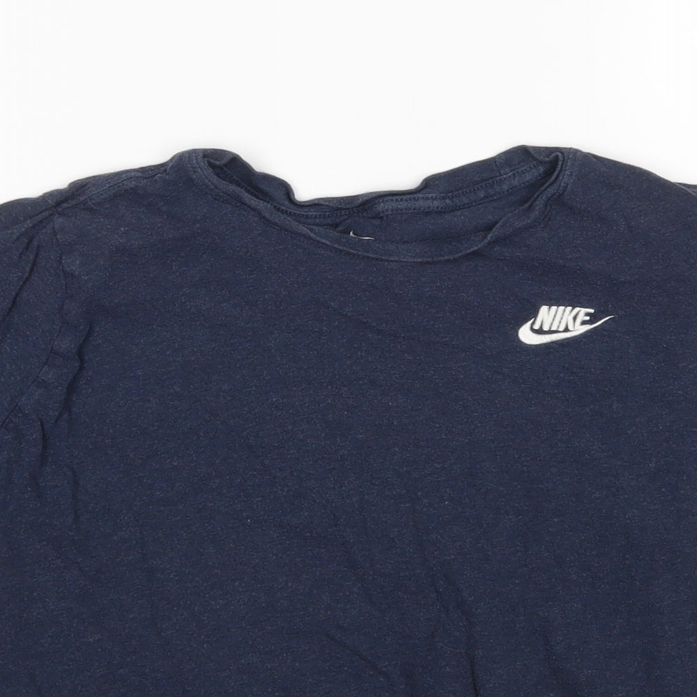 Nike Boys Blue  Cotton Basic T-Shirt Size XL Round Neck