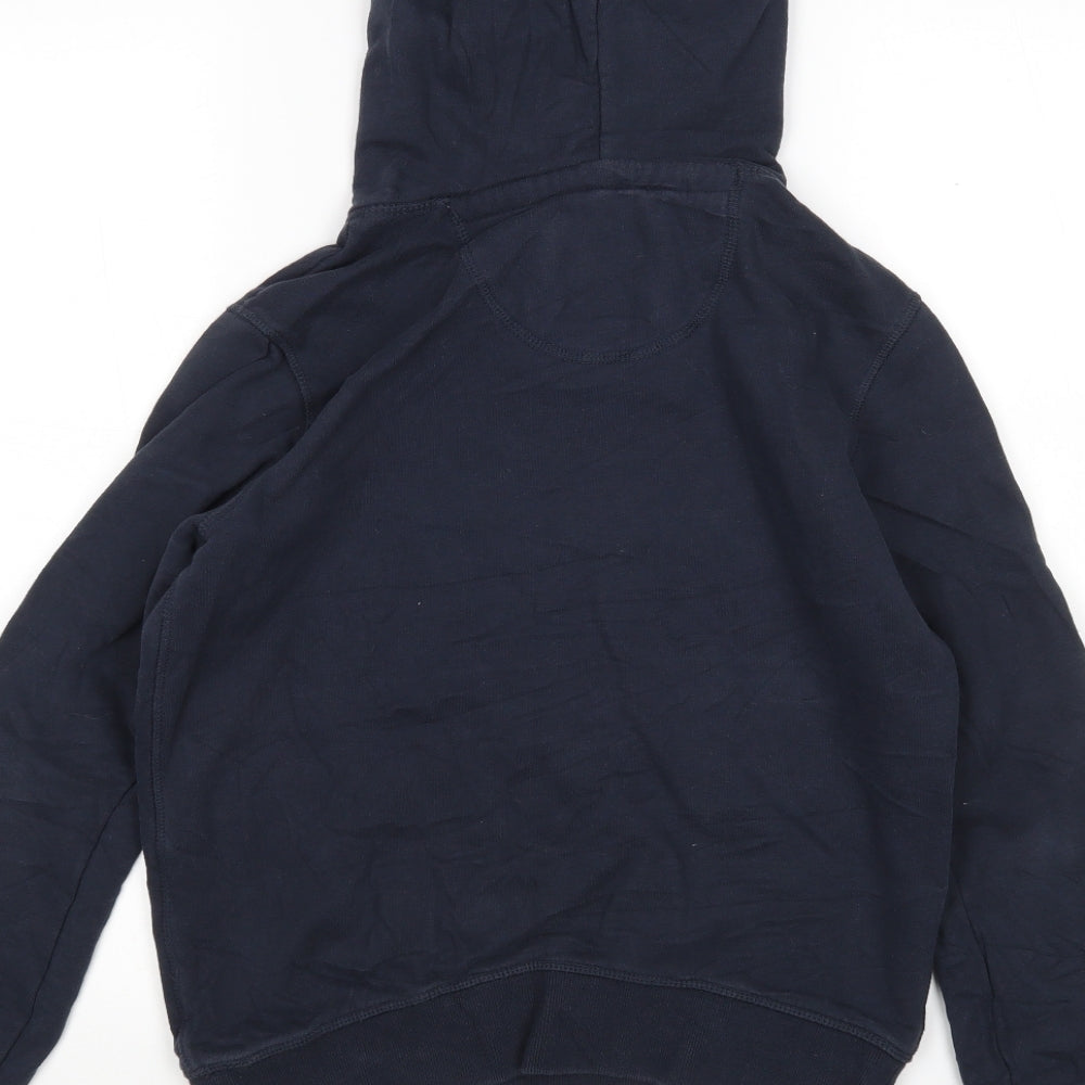 Jack Wills Womens Blue  Cotton Pullover Hoodie Size 8