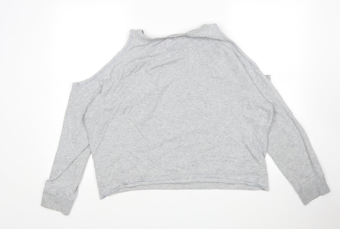 Victoria Sport Womens Grey  Cotton Pullover Sweatshirt Size L