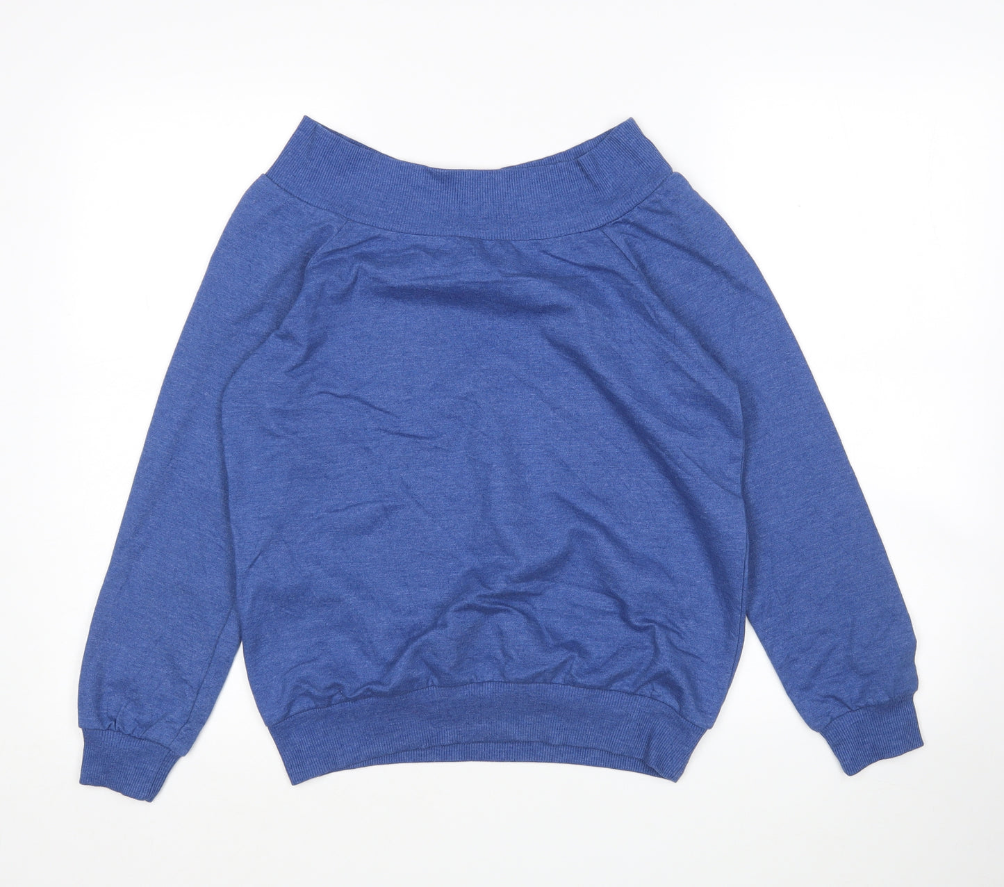Peacocks Womens Blue  Polyester Pullover Sweatshirt Size 12