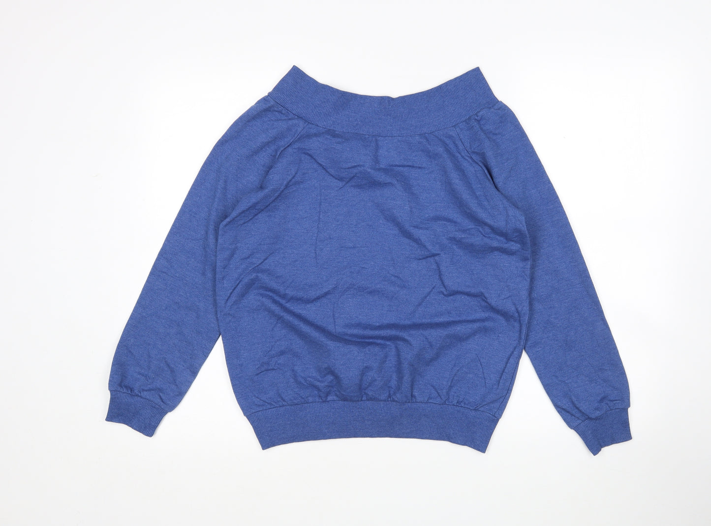 Peacocks Womens Blue  Polyester Pullover Sweatshirt Size 12